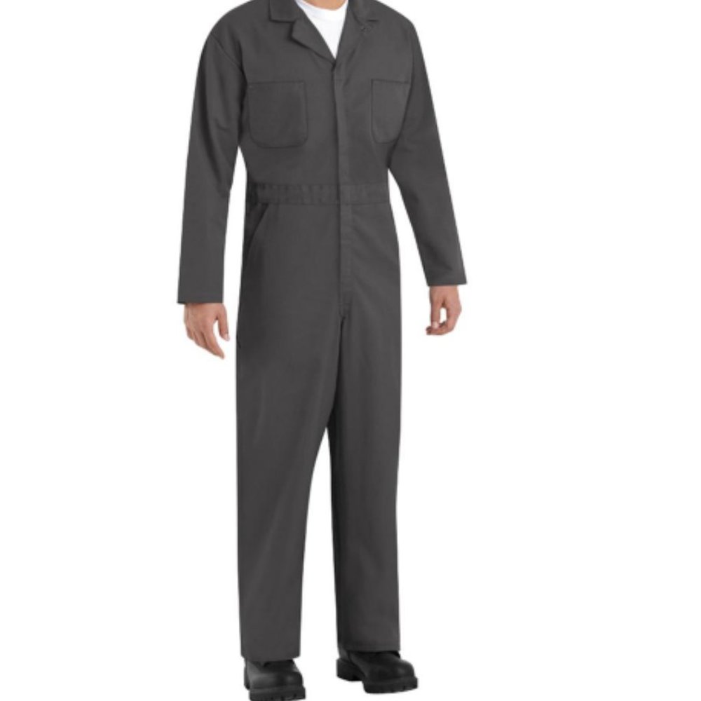 Red Kap Mens Twill Action Back Coverall sz 38